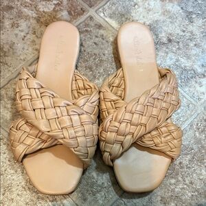 Altar'd State Woven Tan Sandals